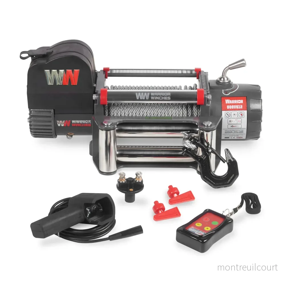 Warrior Winches Samurai 8000 Elektrisk Vinsch 12V Stålvajer - Bild 2