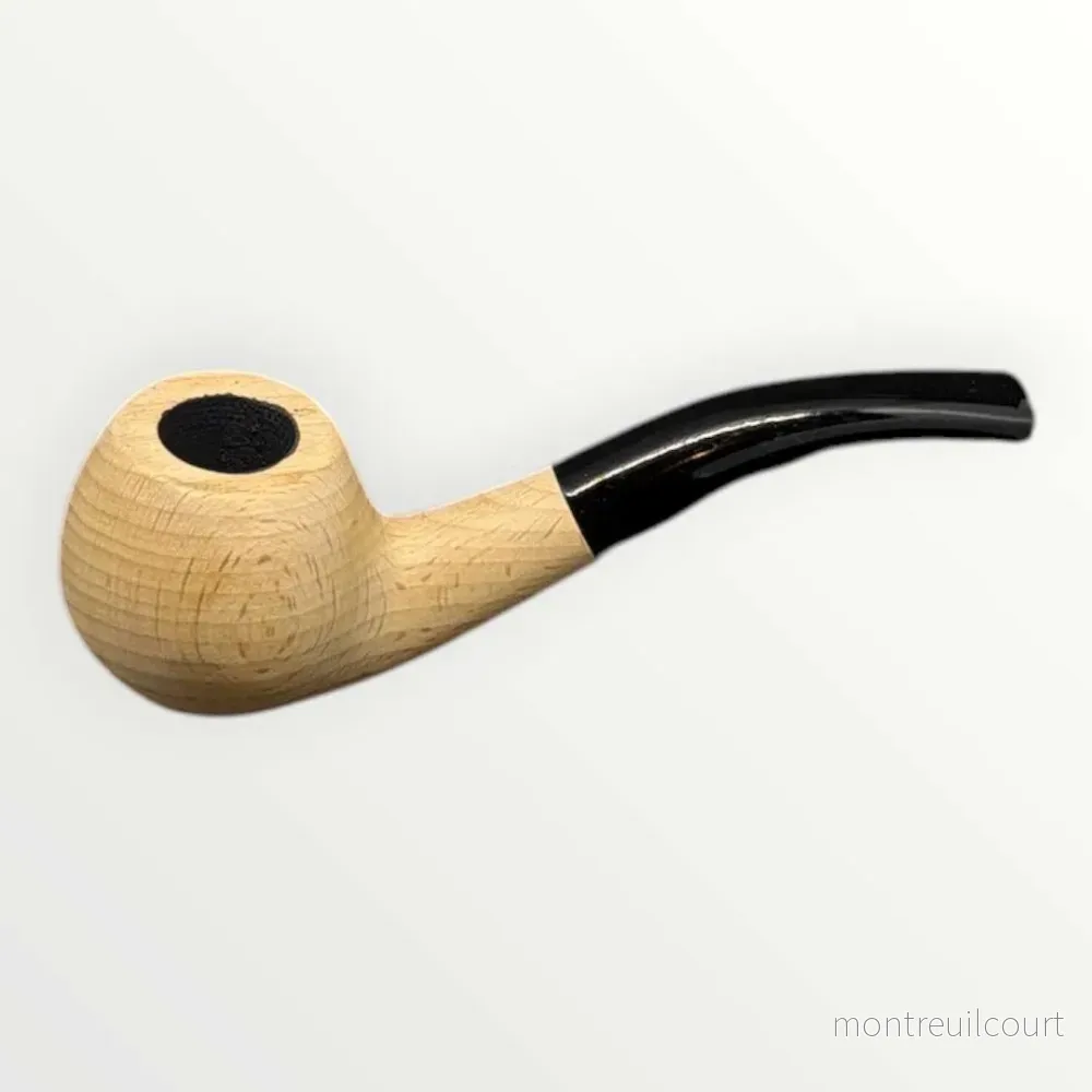 Pipa Naturell – Obehandlad Träpipa i Modell Bent Apple (150mm) - Bild 2