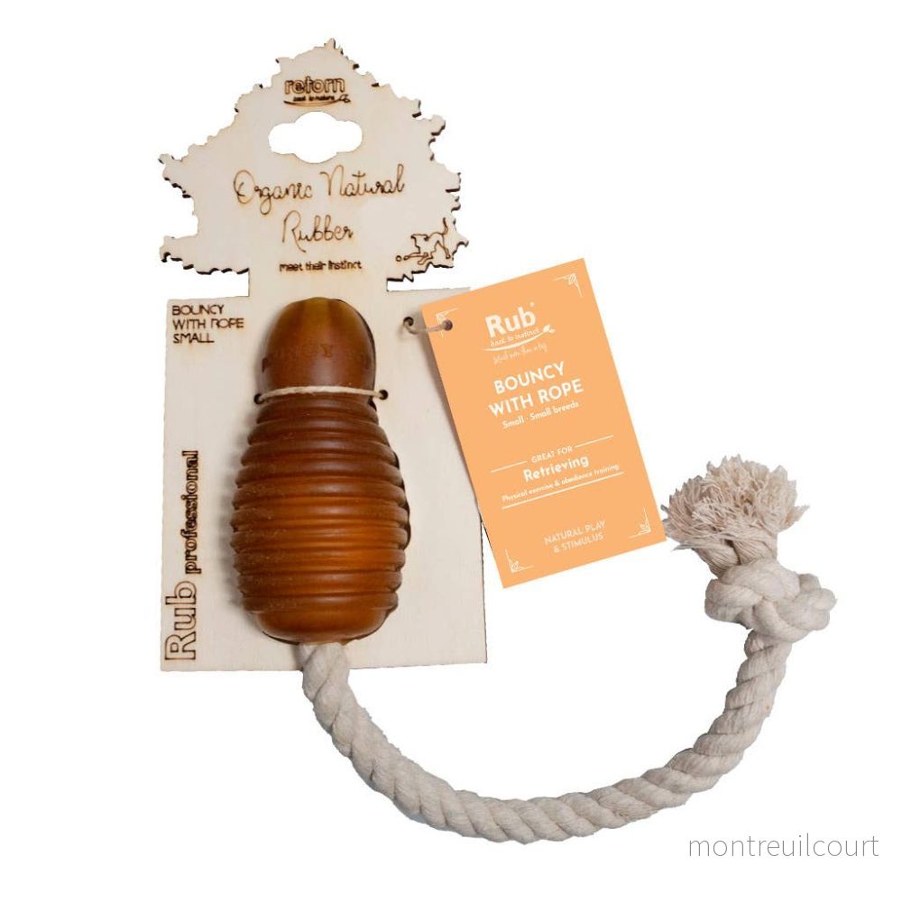 Retorn – Rub Studsande tuggleksak med rep Retorn – Rub Studsande tuggleksak med rep