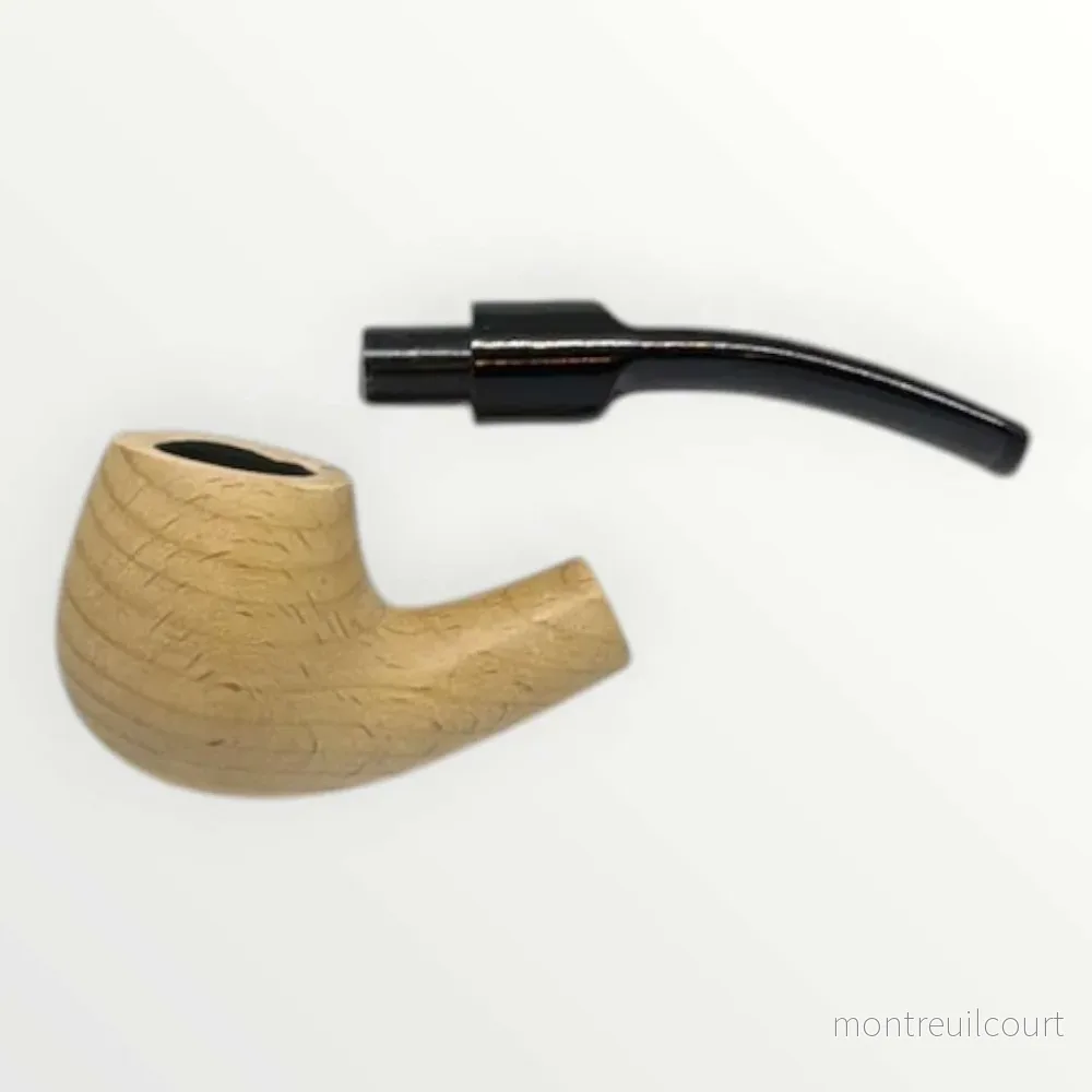 Pipa Naturell – Obehandlad Träpipa i Modell Bent Brandy (137mm) - Bild 3