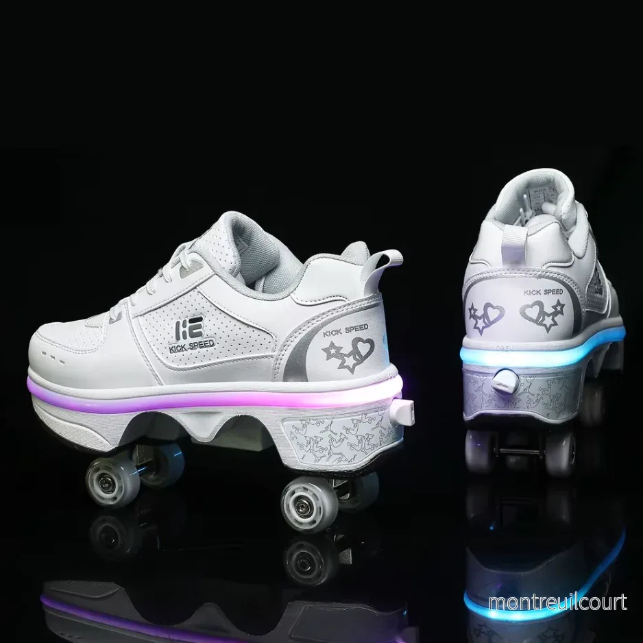 Sneakers med hjul – GlideStep 2-i-1 rullskor - Bild 3