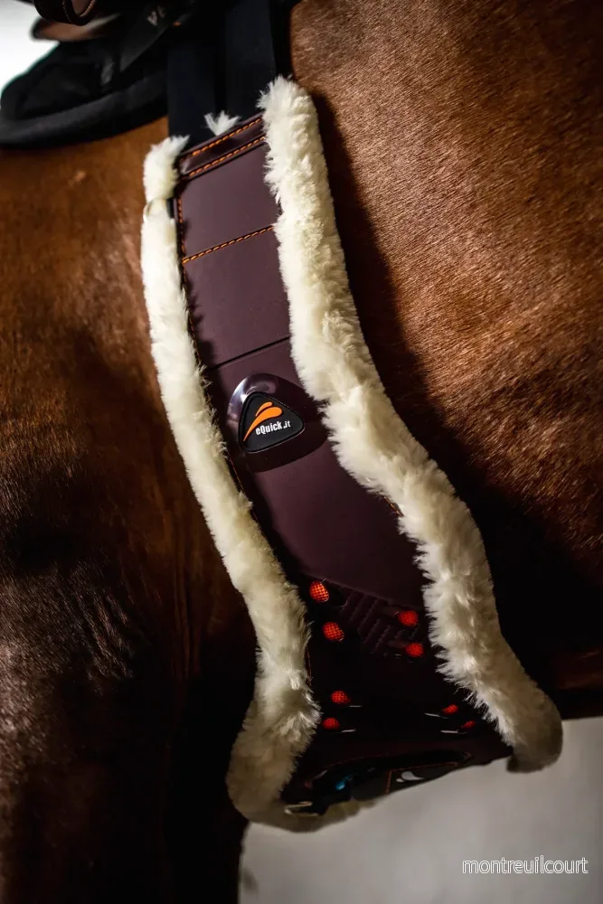 eQuick - eSapphire Guard Girth Sadelgjord brun fluffig