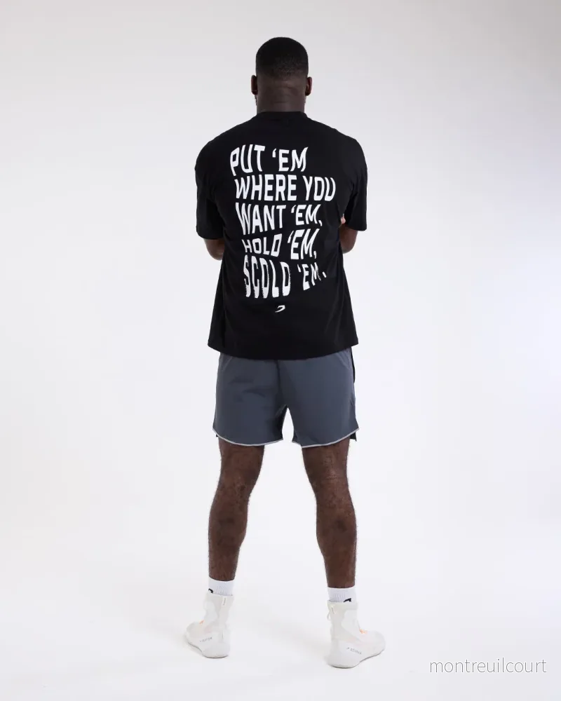 Hold 'Em Scold 'Em Oversized T-shirt - Svart - Bild 3