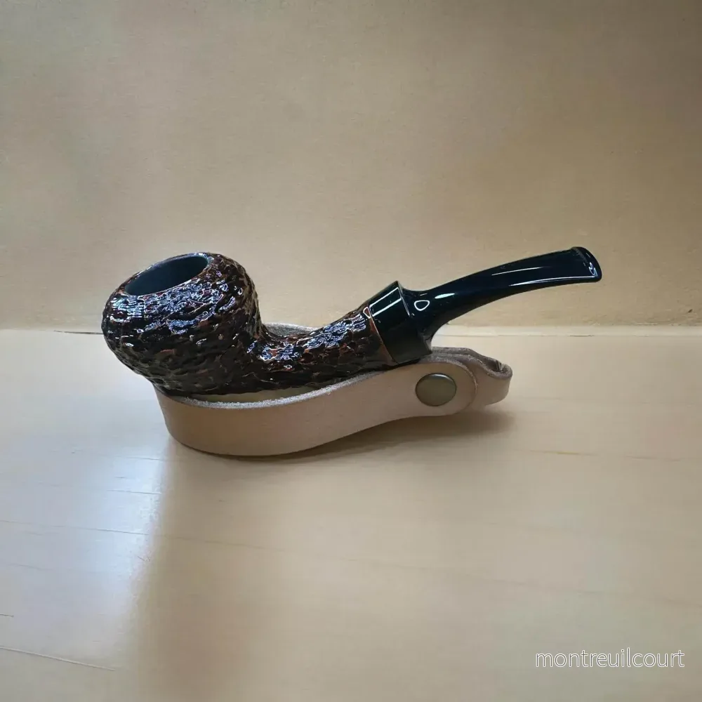Mini Blowfish 10,6 cm Briar Pipa - Handsnidad och Graverad Tobakspipa - Bild 2