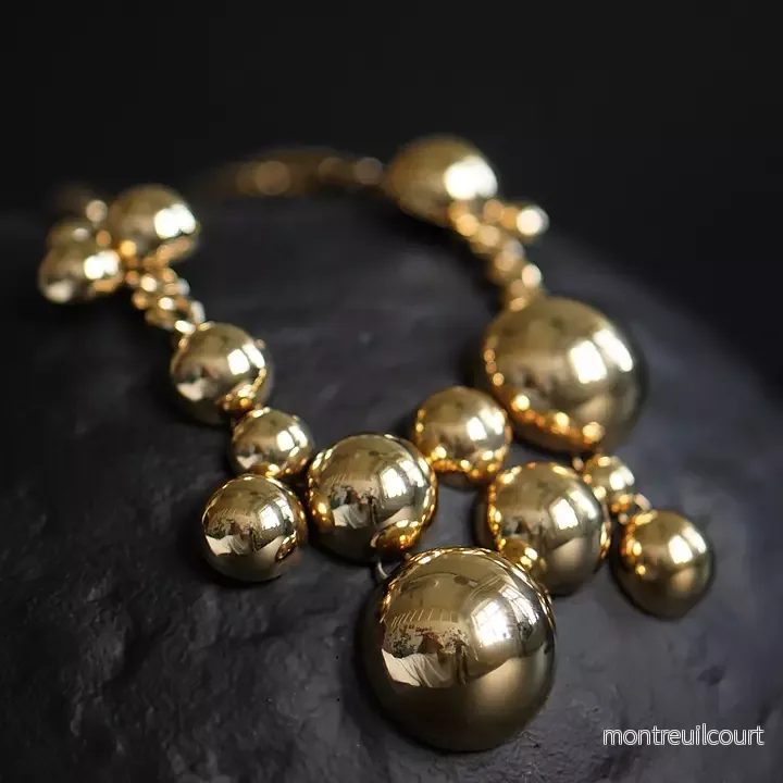 Solar Golden Statement Necklace - Bild 2