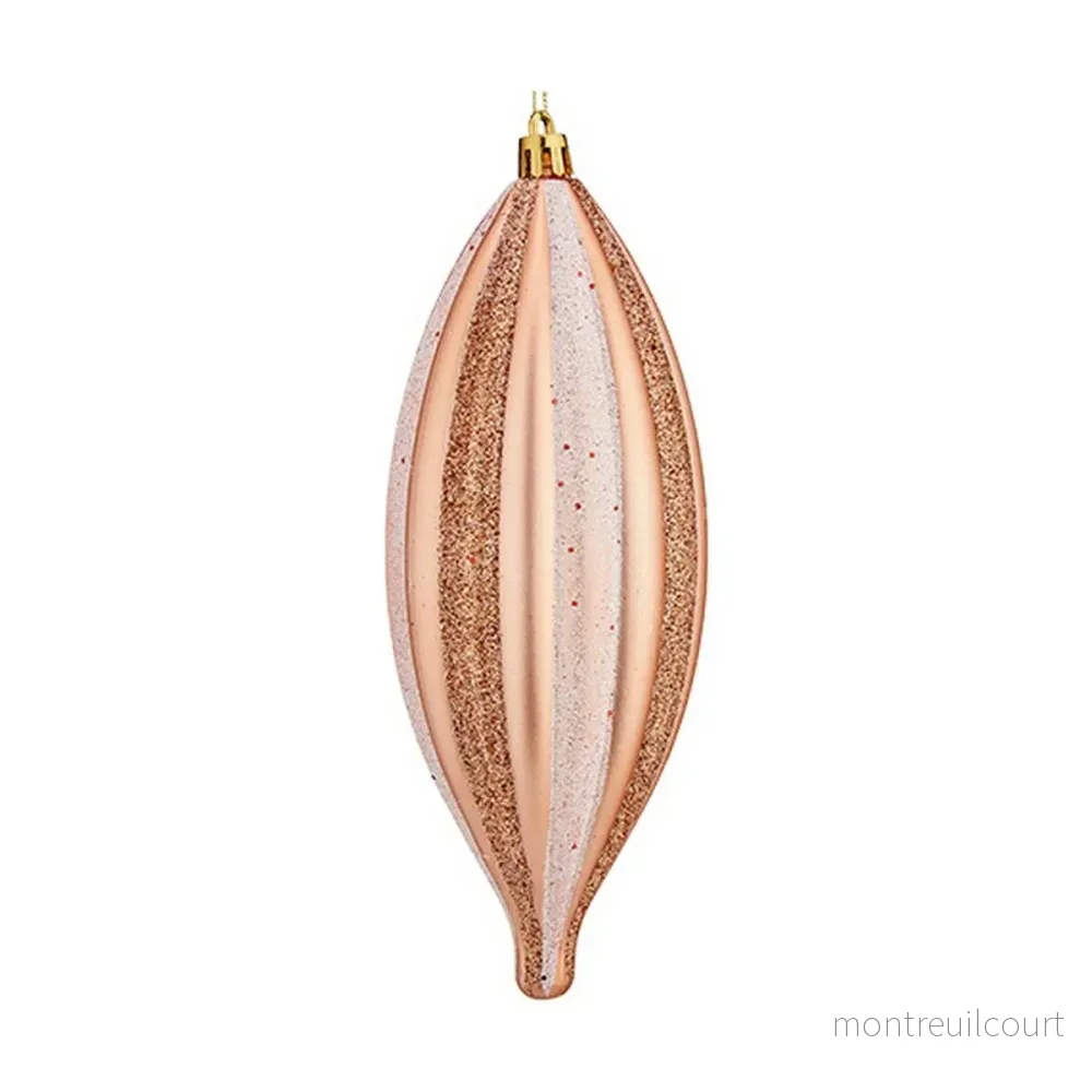 Julgranskula Avlång Ljusrosa Koppar 18 cm