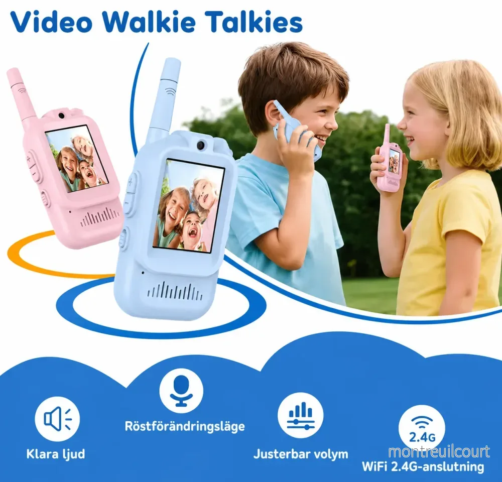 Video Walkie Talkies – med kamera & röstfilter (2 st) Video Walkie Talkies – med kamera & röstfilter (2 st)