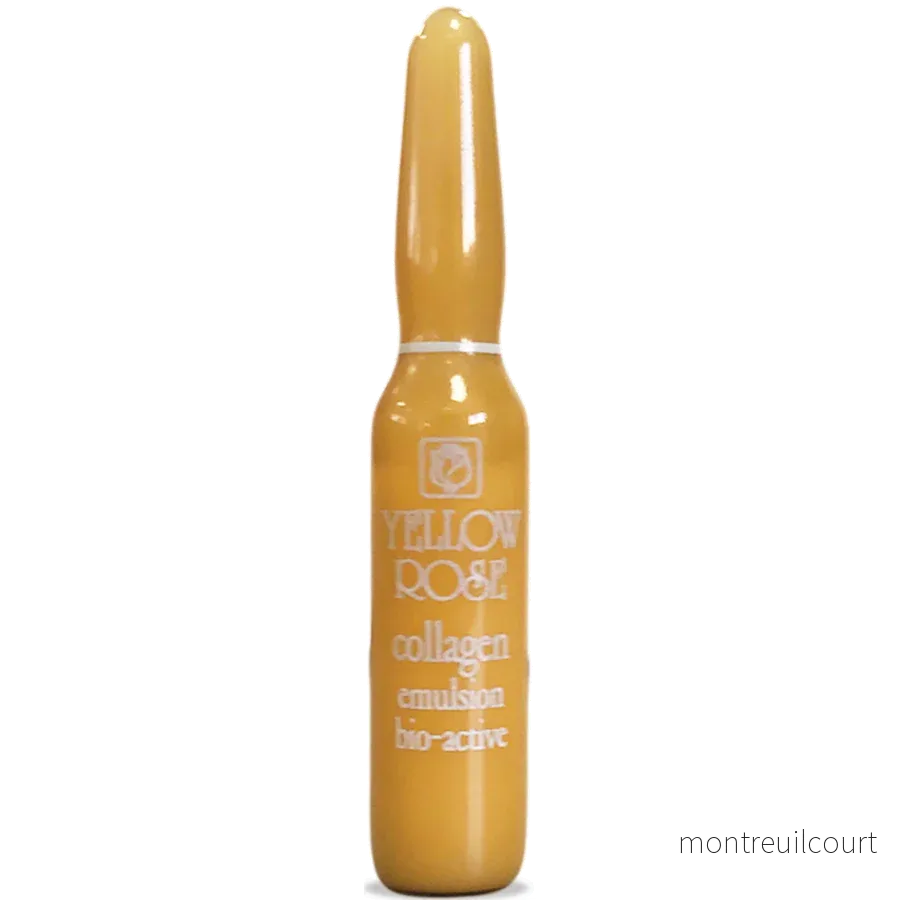 Yellow Rose Collagen Emulsion bioactive serum Ampoule box 12x3ml