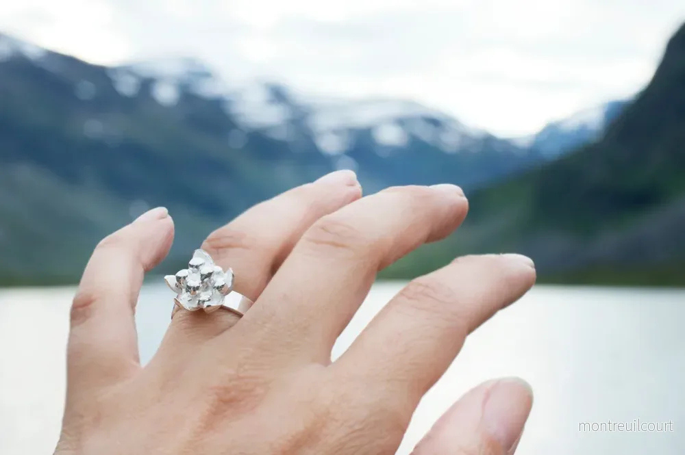 Camilla Mustikka Hjortron ring justerbar - Bild 2