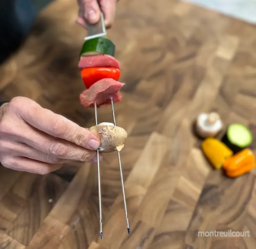 Grillspett med inbygda sliders Grillspett med inbygda sliders