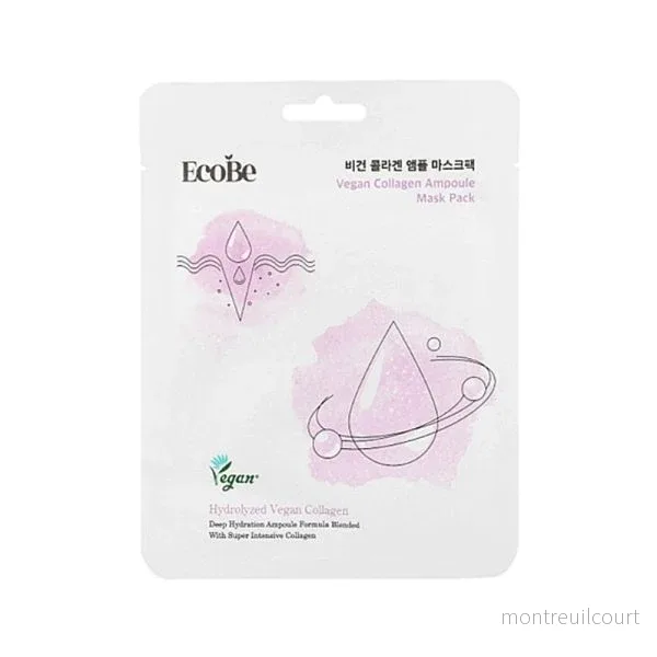 EcoBe Vegan Collagen Ampoule Sheet Mask, 25ml EcoBe Vegan Collagen Ampoule Sheet Mask, 25ml