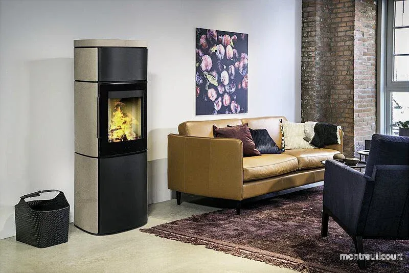 HWAM 4560c – Fristående braskamin med stenbeklädnad i Terrastone HWAM 4560c – Fristående braskamin med stenbeklädnad i Terrastone