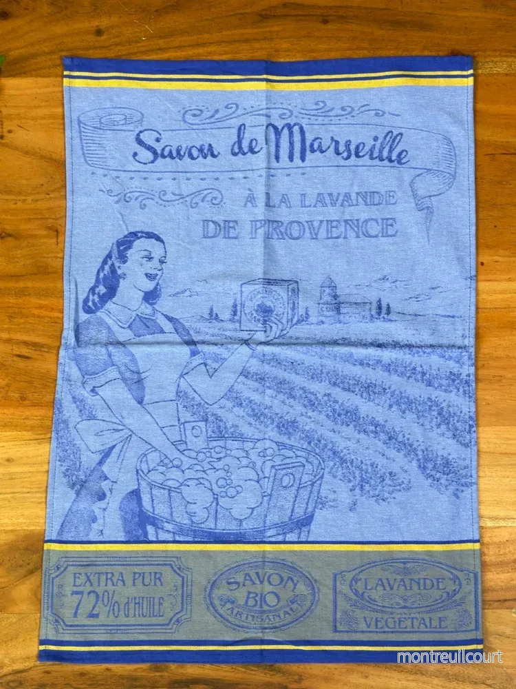 Kökshandduk Torchons Jacquard – Savon de Marseille Kökshandduk Torchons Jacquard – Savon de Marseille