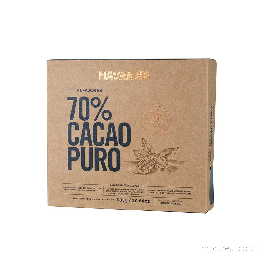 Alfajor 70% Cacau / Alfajores 70% Cocoa – Havanna (Box 9 unit – 585g) Alfajor 70% Cacau / Alfajores 70% Cocoa – Havanna (Box 9 unit – 585g)