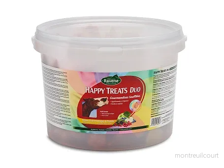 Ravene Happy Treats Duo Hästgodis Hink 2 kg Ravene Happy Treats Duo Hästgodis Hink 2 kg