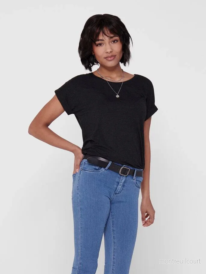 ONLY - MOSTER O-NECK TOP - BLACK - Bild 2