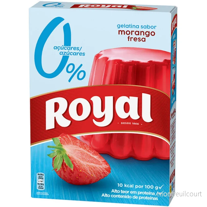 Gelatina Light Morango / Strawberry Light Gelatin – Royal (31g)