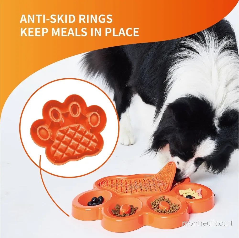 PetDreamHouse - Paw 2-i-1 Slow Feeder och slickmatta - Bild 3