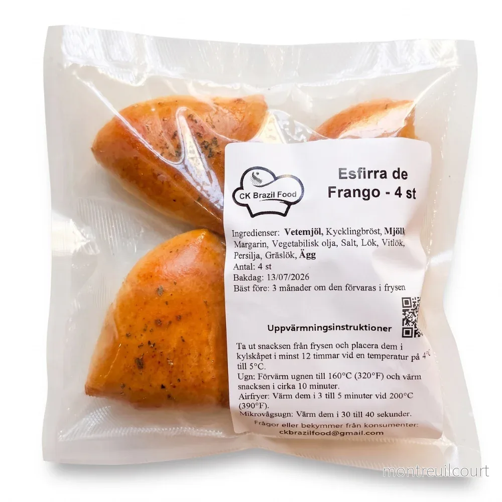 Esfiha de Frango / Chicken Esfiha - CK Food (Pack 4 units)