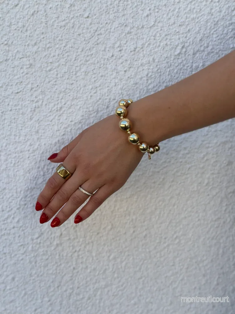 BOW19DETAILS - BEAD BRACELET - GOLD - Bild 2