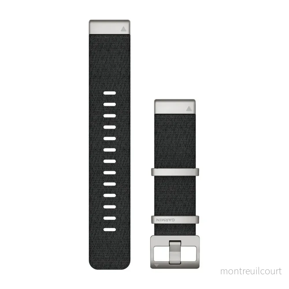 Garmin QuickFit® 22 klockarmband Svart Jacquardvävt Nylon Garmin QuickFit® 22 klockarmband Svart Jacquardvävt Nylon