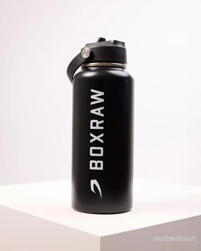 BOXRAW Stål Vattenflaska 1L