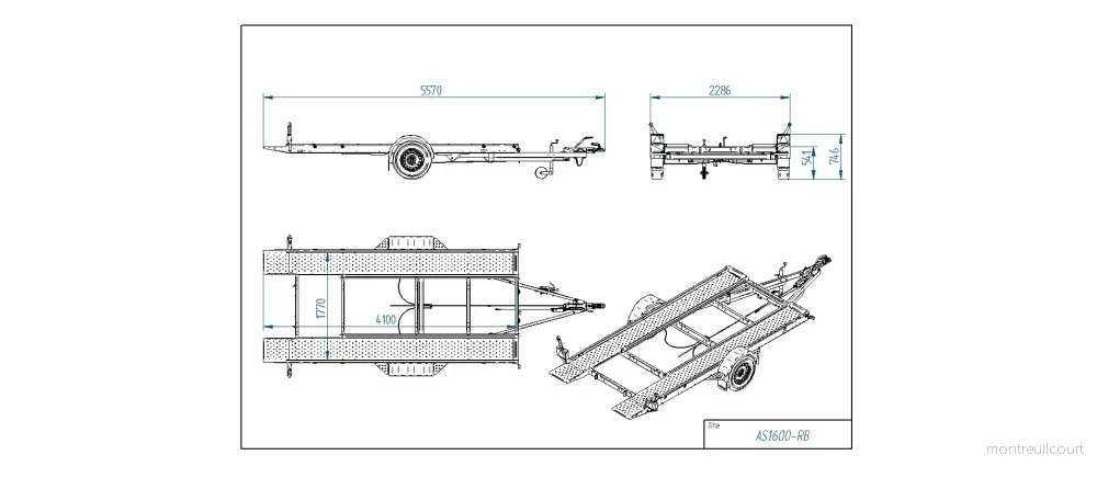 Tiki AS1600-RB Bilsläp - Bild 2
