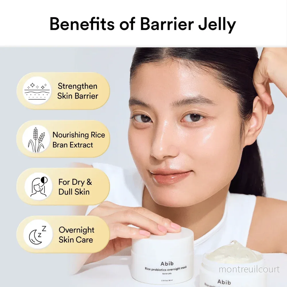 Abib Rice Probiotics Overnight Mask Barrier Jelly 80ml - Bild 3