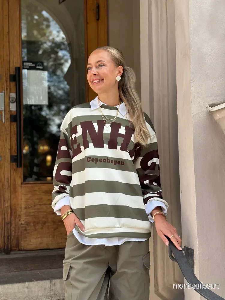 MARTA – NERINA SWEATSHIRT 22659S – MILITARY/MORO MARTA – NERINA SWEATSHIRT 22659S – MILITARY/MORO