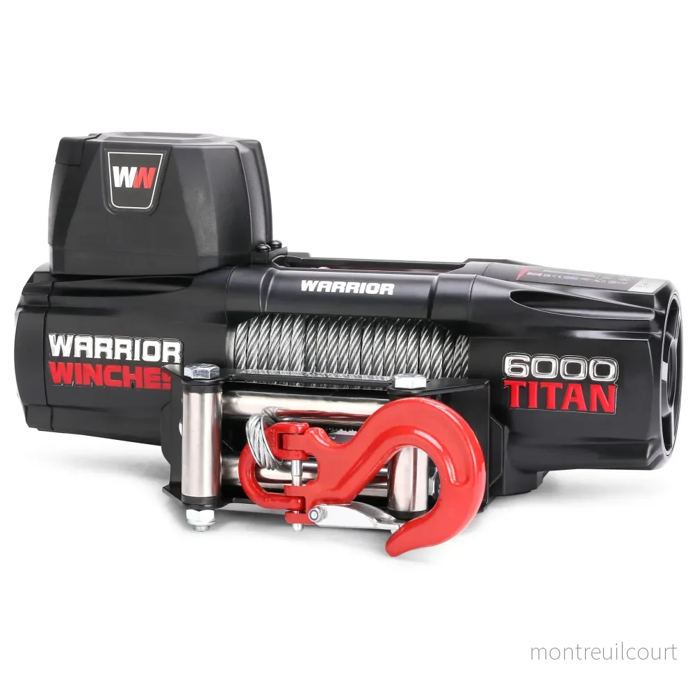 Warrior Winches Titan 6000lb Vinsch 12V - Stålvajer - Bild 3