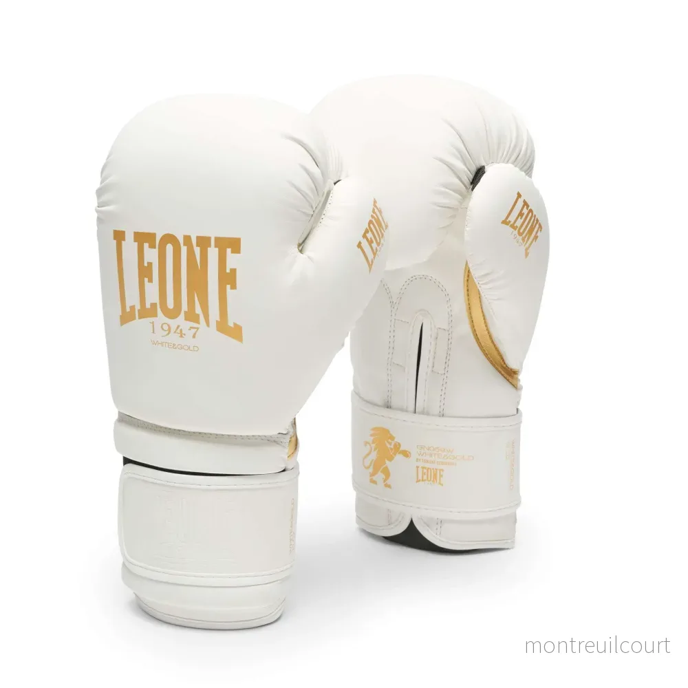 Leone 1947 Vit & Guld Boxningshandskar GN059W Leone 1947 Vit & Guld Boxningshandskar GN059W