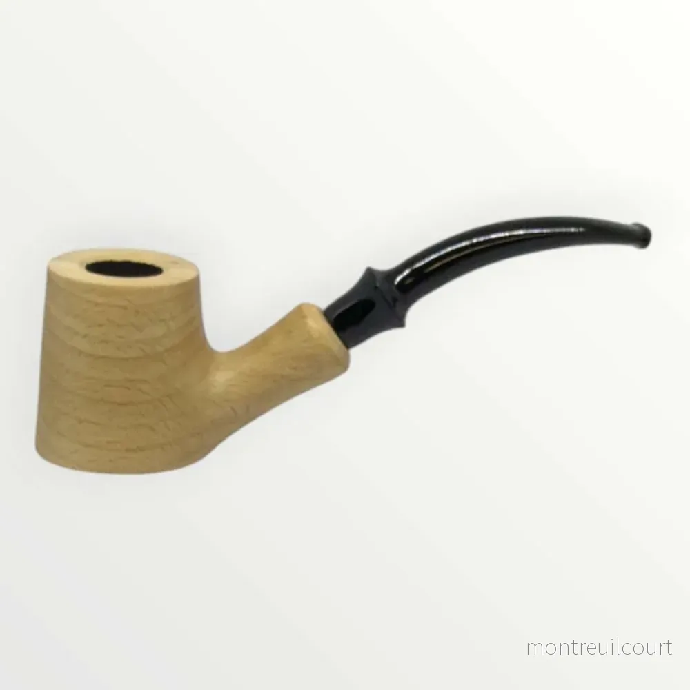 Pipa Naturell – Obehandlad Självstående Pipa i Modell Bent Poker / Cherrywood (145mm)
