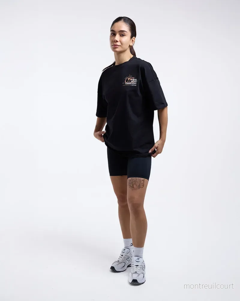 Hook Right Goodnight Oversized T-shirt - Svart - Bild 2