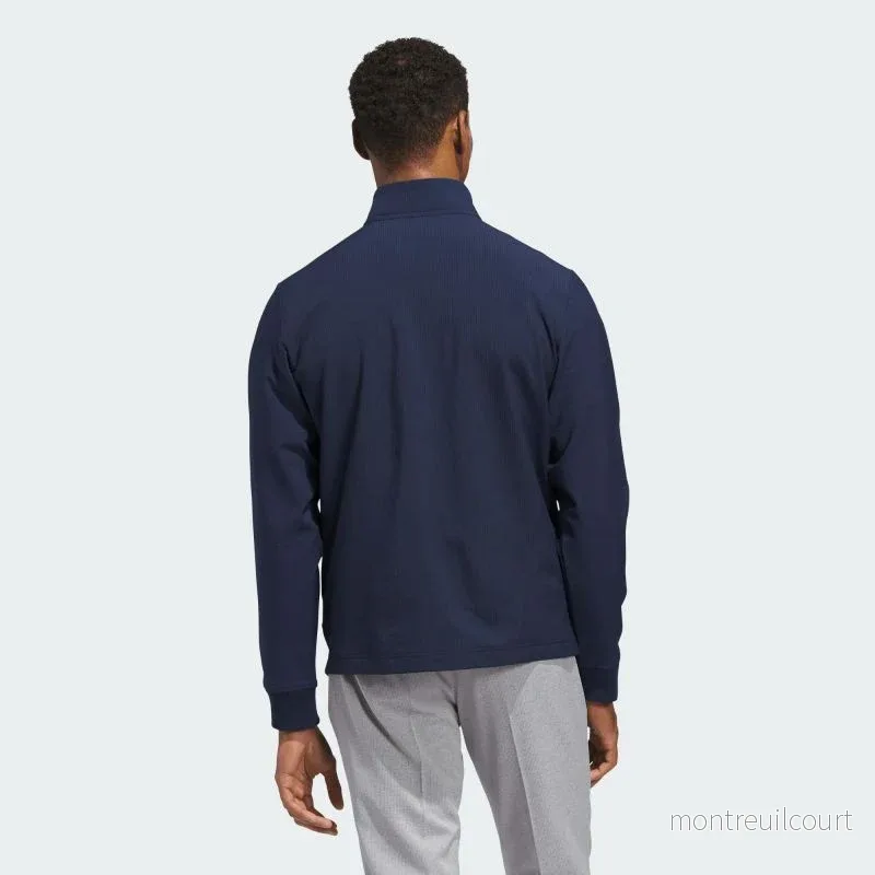 Herrjacka - Adidas Golf Ultimate 365 Textured Woven Full-Zip - Bild 3