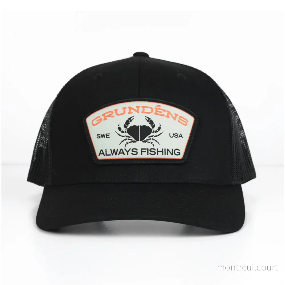 Grundens Always Fishing Trucker Black