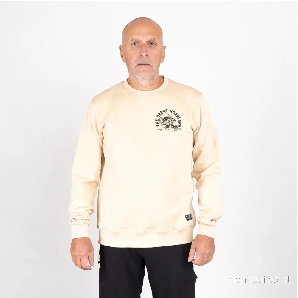SQRTN Fiskepanna Crewneck Pale Khaki