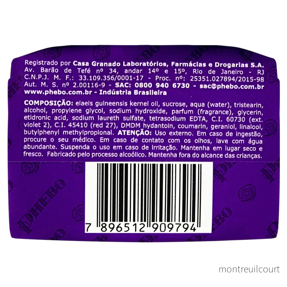 Phebo Sabonete Toque de Lavanda / Lavander Perfumed Glycerin Soap - Phebo (90g) - Bild 3