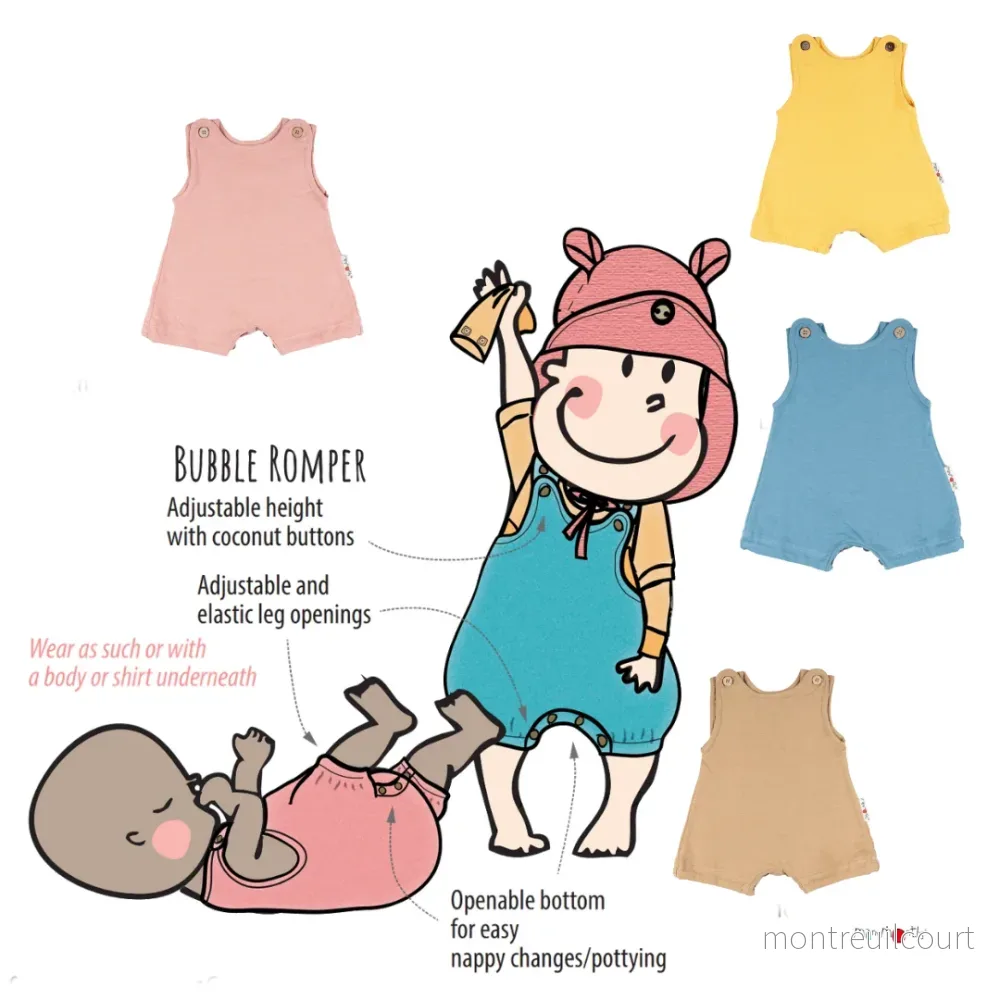 ManyMonths ECO Hempies Bubble Romper - Apricot Cheese - Bild 2