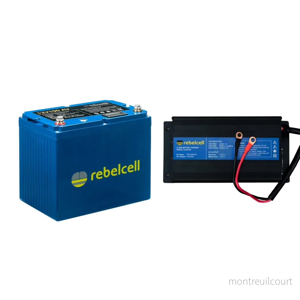 Rebelcell 12V190 AV li-ion Battery med Rebelcell 35A laddare