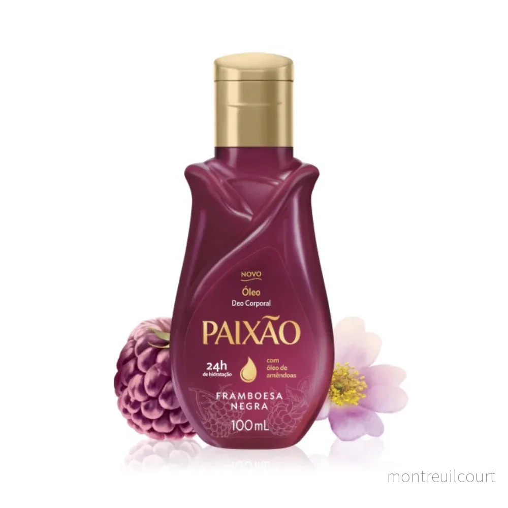 Óleo Corporal Paixão Framboesa Negra / Black Raspberry Body Oil – Paixão (100ml)