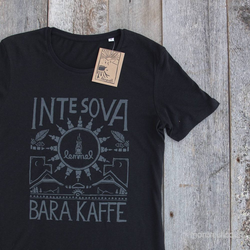 Lemmelkaffe t-shirt Inte sova svart