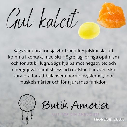 Gul kalcit - rå - Bild 3