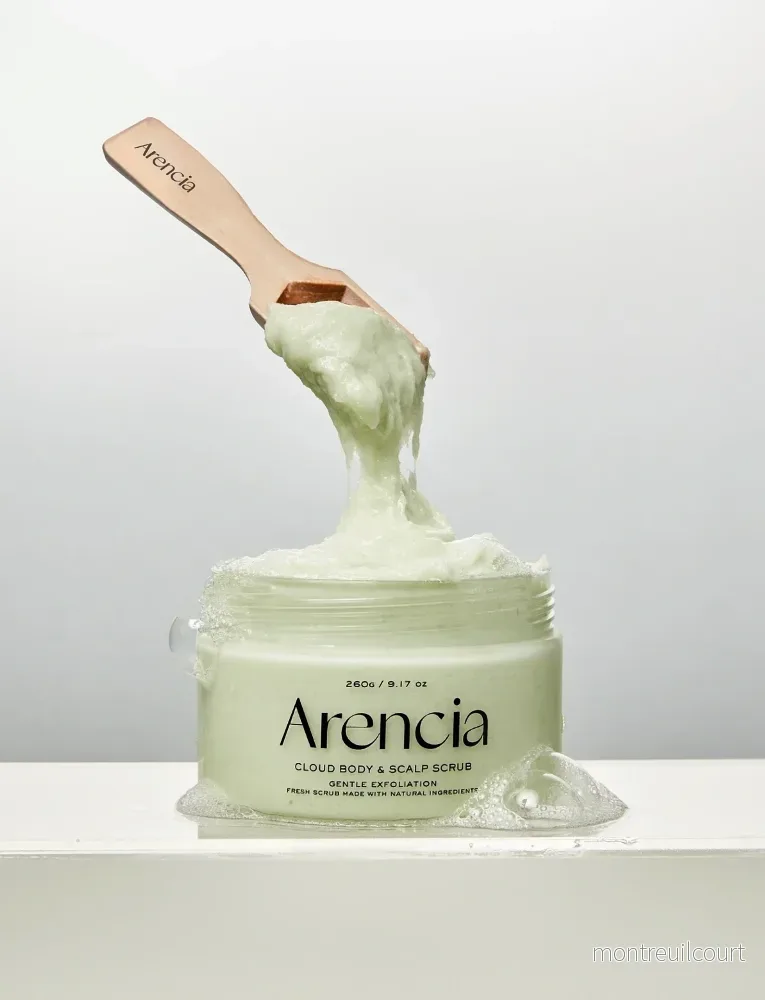 Arencia - Fresh Cloud Body & Scalp Scrub Geranium & Primrose - Bild 2