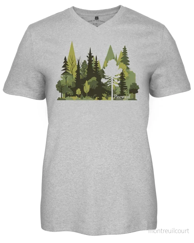 Pinewood Finnveden Recycled Outdoor T-shirt W grå Pinewood Finnveden Recycled Outdoor T-shirt W grå