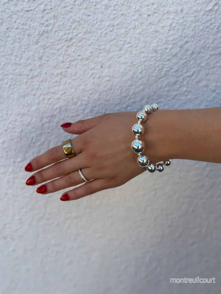 BOW19DETAILS - BEAD BRACELET - SILVER - Bild 2