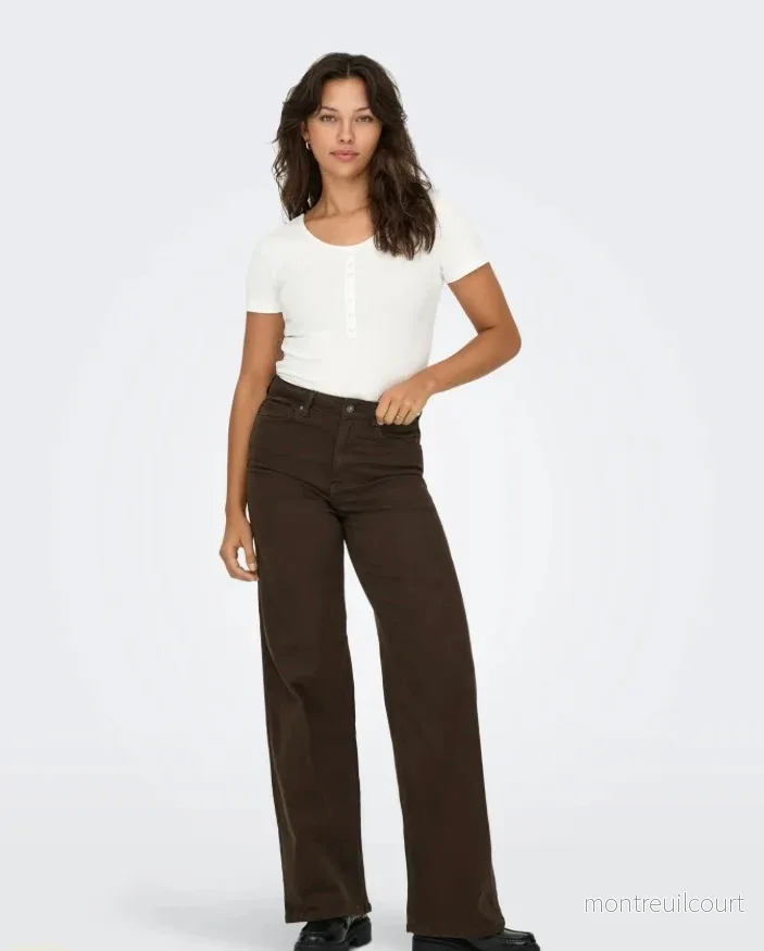 ONLY – MADISON BLUSH HW WIDE 15371660 – DARK BROWN DENIM ONLY – MADISON BLUSH HW WIDE 15371660 – DARK BROWN DENIM