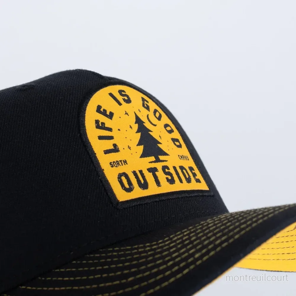 SQRTN Good Life Trucker Keps - Hooked Black - Bild 3