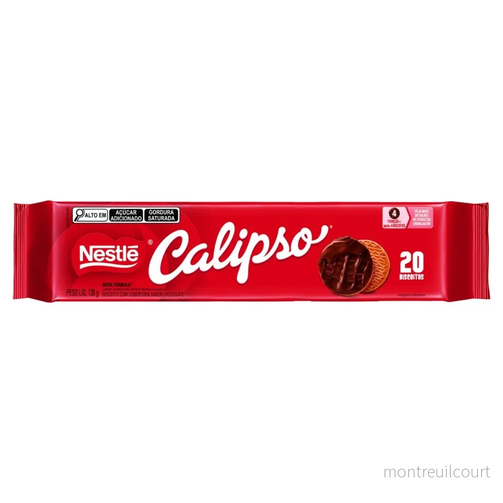 Biscoito Calipso Cobertura de Chocolate / Calipso Chocolate Covered Biscuits – Nestlé (130g)