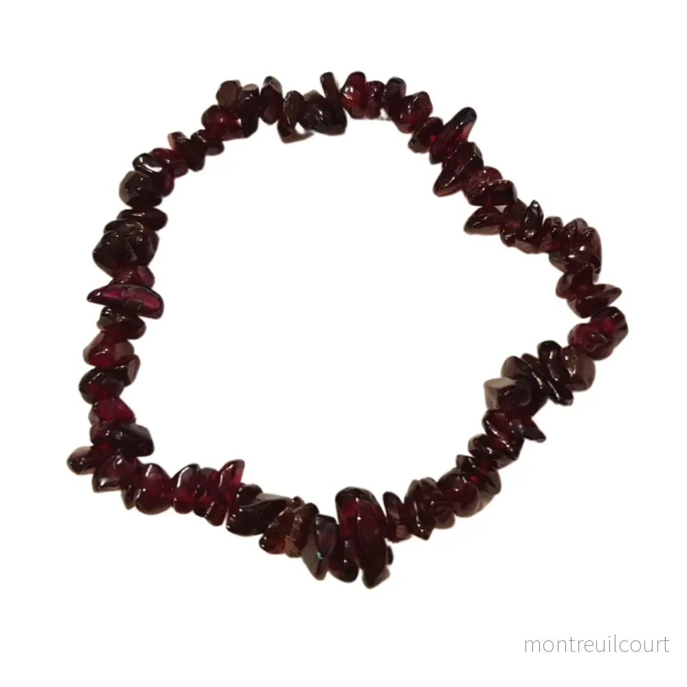 Armband stenchips – Granat Armband stenchips – Granat