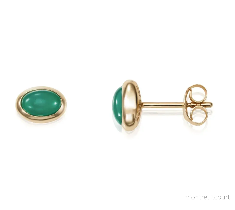 Love Bead Ear - Green Agate - Bild 2